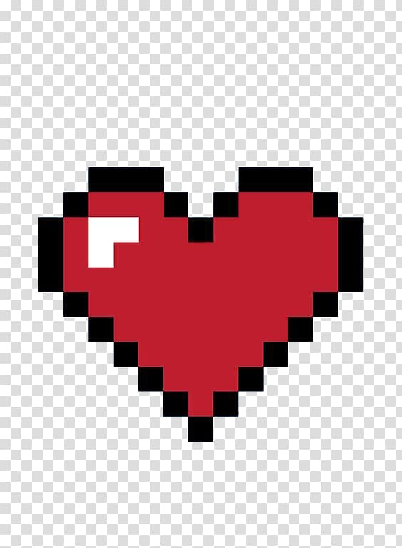 8bit Heart 8-bit color Pixel, Pixel love, pixelated heart illustration transparent background PNG clipart