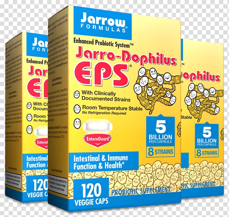 Probiotic Jarrow Dietary supplement Amazon.com Capsule, organisms transparent background PNG clipart