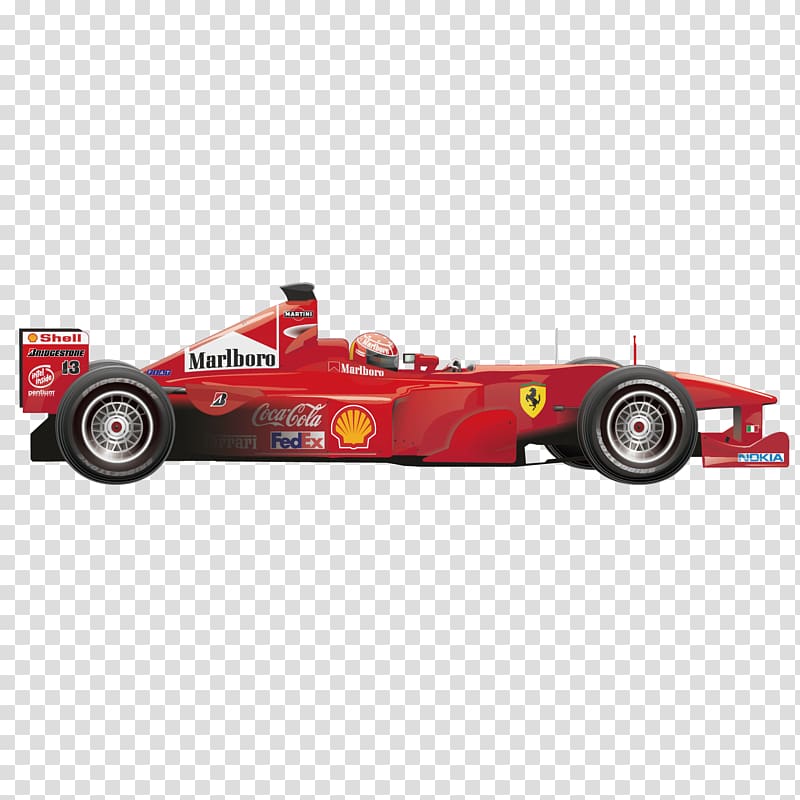 Formula One car Sports car Auto racing, Red racing car transparent background PNG clipart