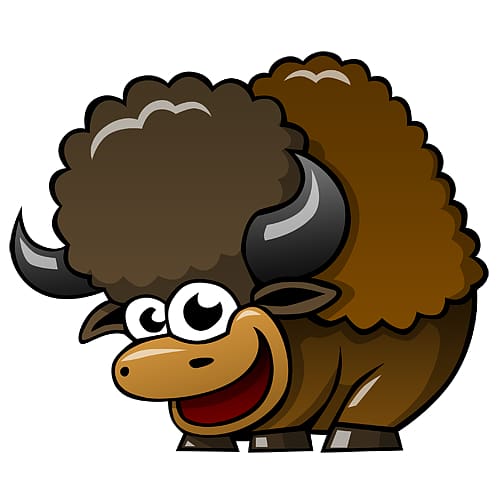 Water buffalo Bison T-shirt Paper Cartoon, Cartoon Buffalo transparent background PNG clipart