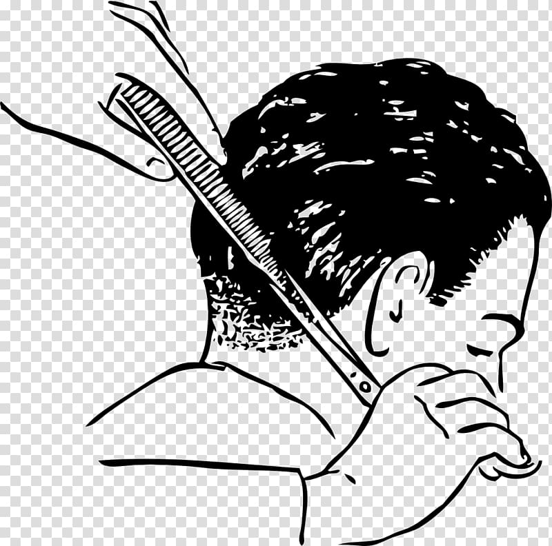 Comb Hair clipper Hairstyle Hair-cutting shears , Scissors and comb transparent background PNG clipart