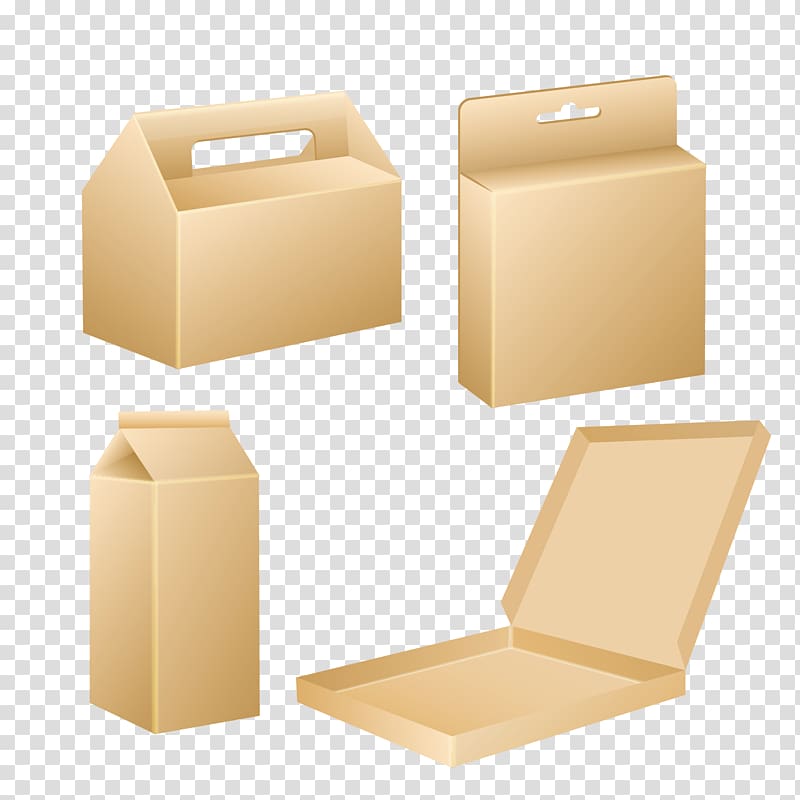 Box Packaging and labeling Template, gift box blank template transparent background PNG clipart