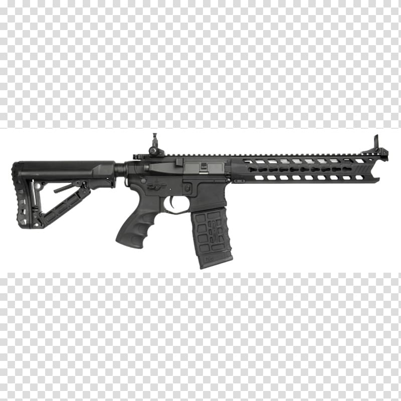 Predator YouTube Airsoft Guns KeyMod M4 carbine, machine gun transparent background PNG clipart