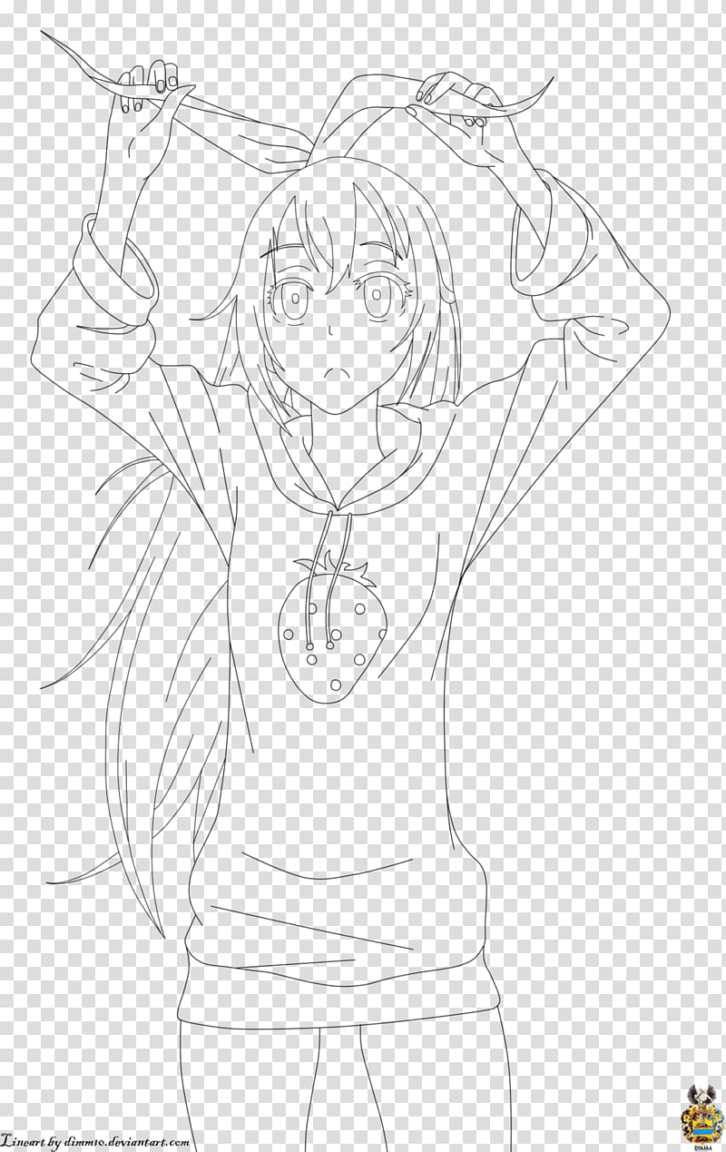 Line art Drawing Sketch, nisekoi drawing transparent background PNG clipart