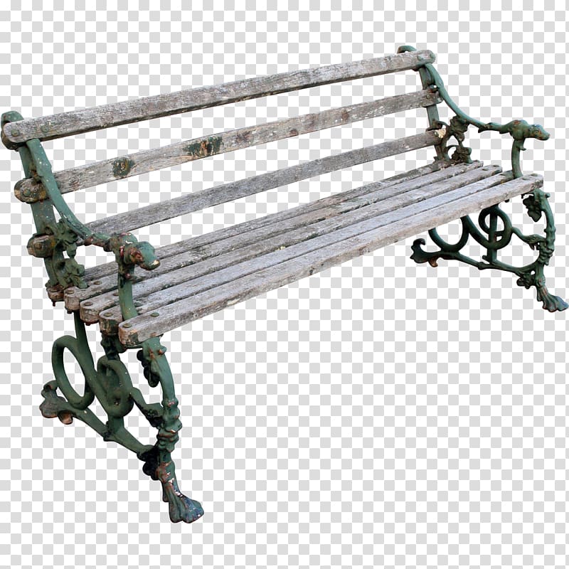 Coalbrookdale Table Bench Garden furniture, bench transparent background PNG clipart