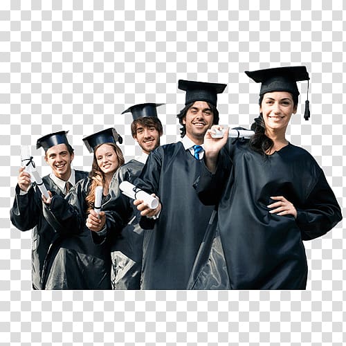 five person holding diplomas, Student Graduation ceremony University, Student graduation transparent background PNG clipart