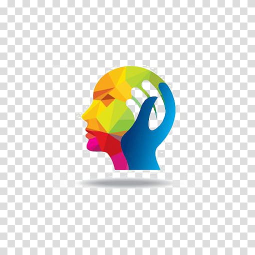 green and blue human head , Mental health Psychologist Counseling psychology Mental disorder, Creative brain transparent background PNG clipart