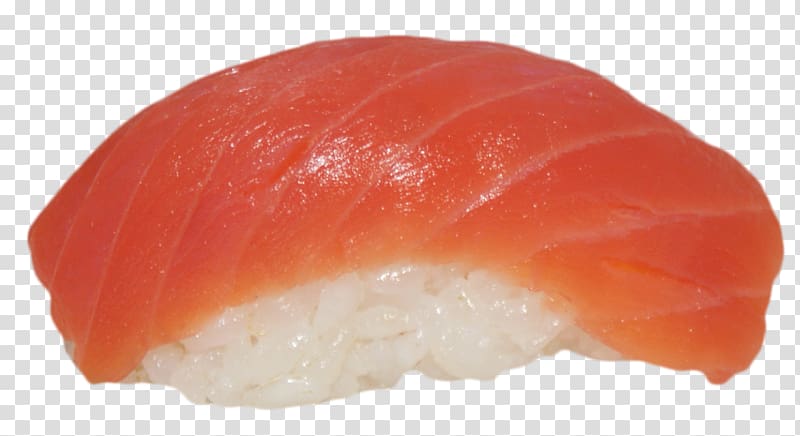 Lox Smoked salmon Sashimi Japanese Cuisine Asian cuisine, sushi transparent background PNG clipart
