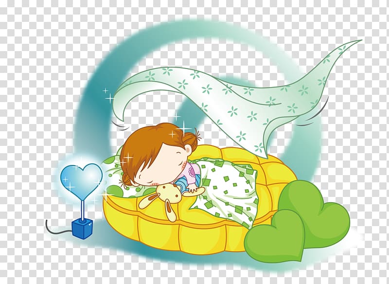 Myocarditis Virus Heart Sleep Infection, Sleeping girl transparent background PNG clipart