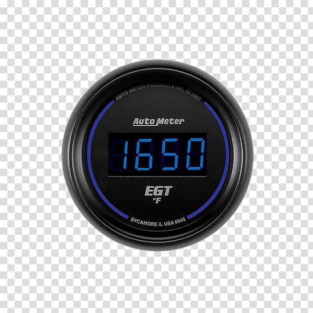 Exhaust gas temperature gauge Auto Meter Products, Inc. Electronics, auto meter electronic speedometer transparent background PNG clipart
