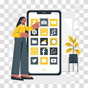 illustration, Mobile apps, mobile, phone, device, technology, app, interface, settings transparent background PNG clipart thumbnail