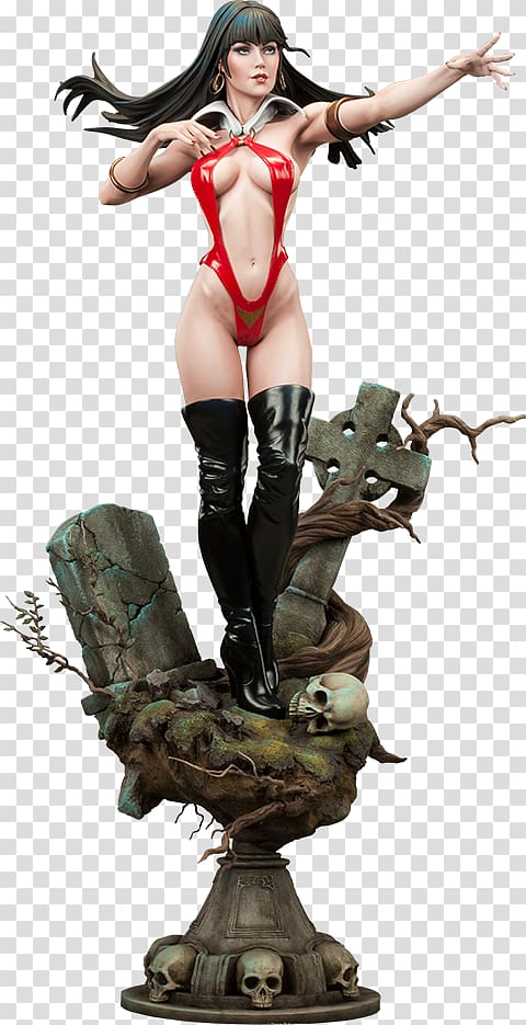 Vampirella Figurine Statue Model figure Sculpture, Vampire transparent background PNG clipart