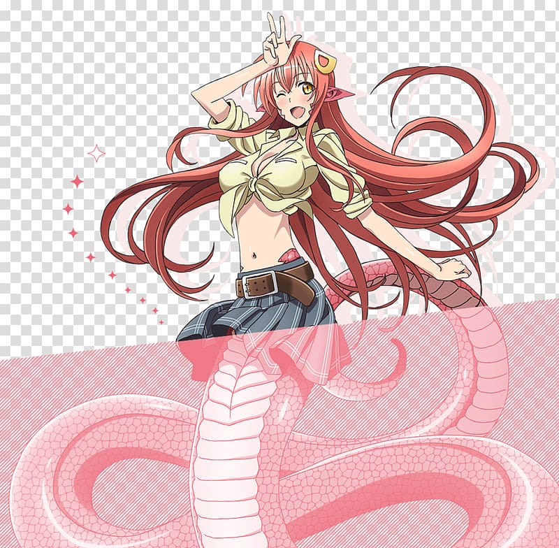 Monster Musume: Everyday Life with Monster Girls Online Lamia Anime Harem, Anime transparent background PNG clipart