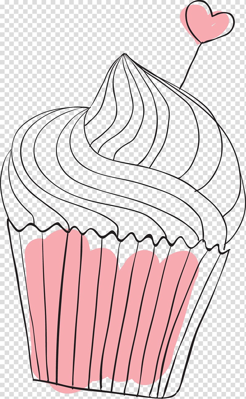 cupcake illustration, Wedding cake Torte Cupcake, Cartoon wedding cake transparent background PNG clipart