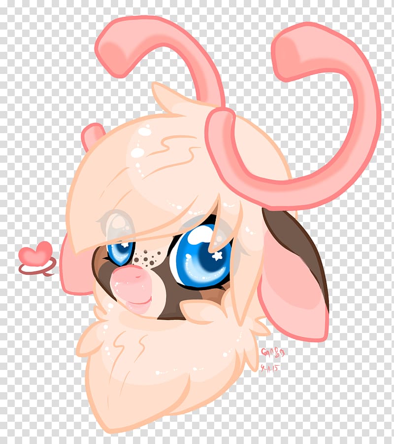 Mammal Pink M Character , Blink blink transparent background PNG clipart