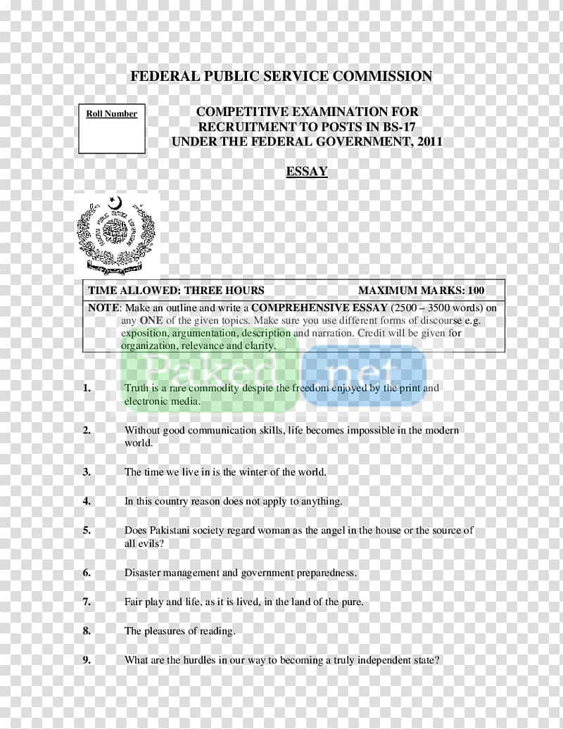 Paper Essay Writing Argumentative Document, pcs exam pattern transparent background PNG clipart