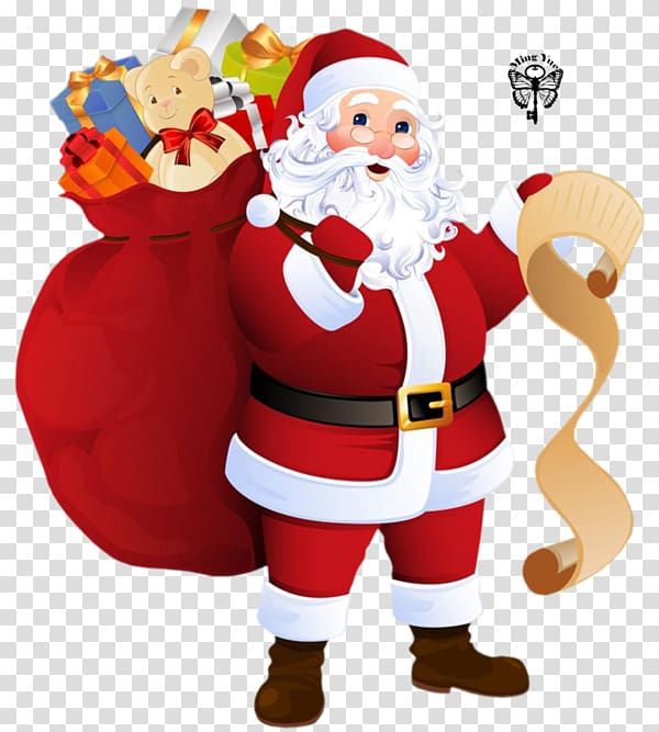 Père Noël Santa Claus Christmas Child Reindeer, santa claus transparent background PNG clipart