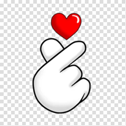 Heart hand sign illustration, Sticker PicsArt Studio Telegram Heart Emoji,  others transparent background PNG clipart