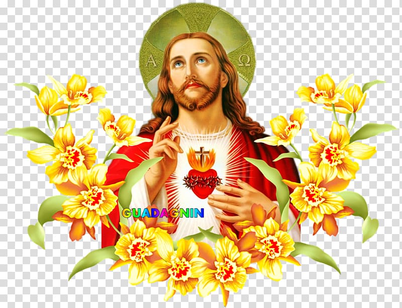 Jesus Cut flowers Easter Floral design, PASQUA transparent background PNG clipart