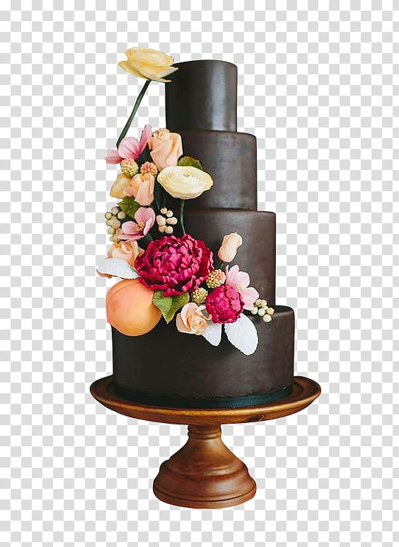 Torte Cream Cake Chocolate, Flowers and chocolate cake transparent background PNG clipart