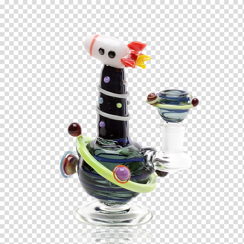 Smoking pipe Bong Glass Rocket Drilling rig, glass transparent background PNG clipart