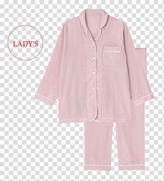 Pajamas Pink M Sleeve RTV Pink Outerwear, gauze transparent background PNG clipart