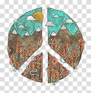 Peace symbols Hippie Art, Cyrus transparent background PNG clipart