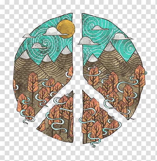 Hippie Graphic design T-shirt Peace, design transparent background PNG clipart