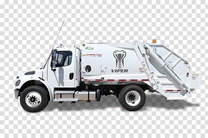 Commercial vehicle Car Garbage truck Loader, rear loader garbage truck transparent background PNG clipart