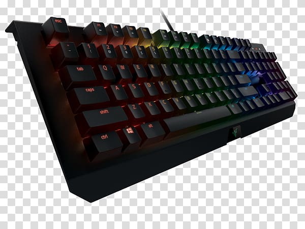 Computer keyboard Razer BlackWidow X Chroma Gaming keypad Numeric Keypads Razer BlackWidow Chroma V2, keyboard and mouse logo transparent background PNG clipart