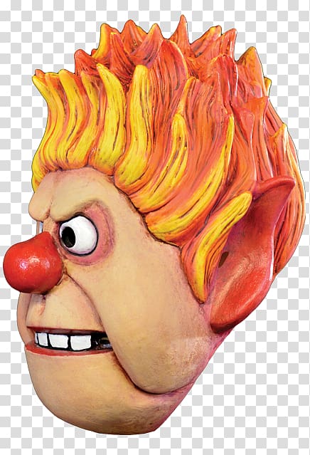 Heat Miser The Year Without a Santa Claus Corvus Clothing and Curiosities Nose Mask, Heat Miser transparent background PNG clipart