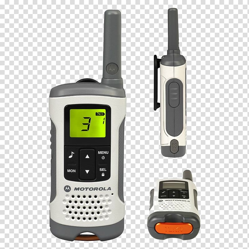 Two-way radio Walkie-talkie PMR446 Motorola TLKR walkie talkie, radio transparent background PNG clipart