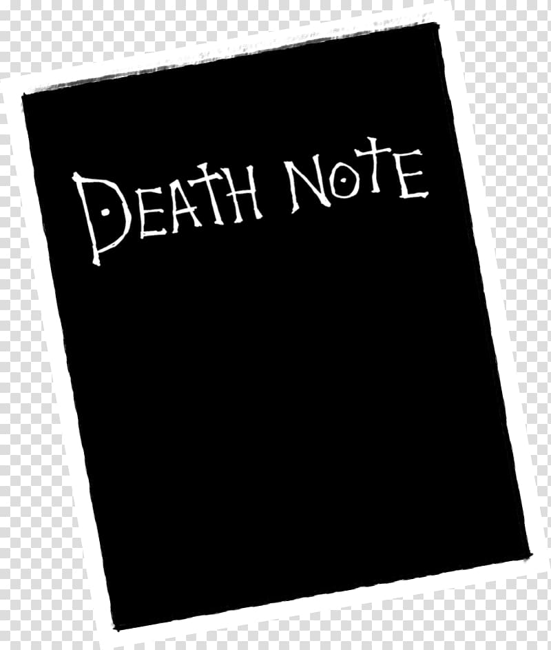 Death Note Rectangle Brand Black M, creame transparent background PNG clipart