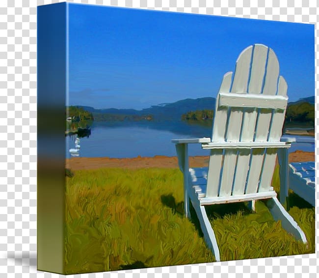 Blue Mountain Lake Adirondack chair Lake George Garden furniture, chair transparent background PNG clipart