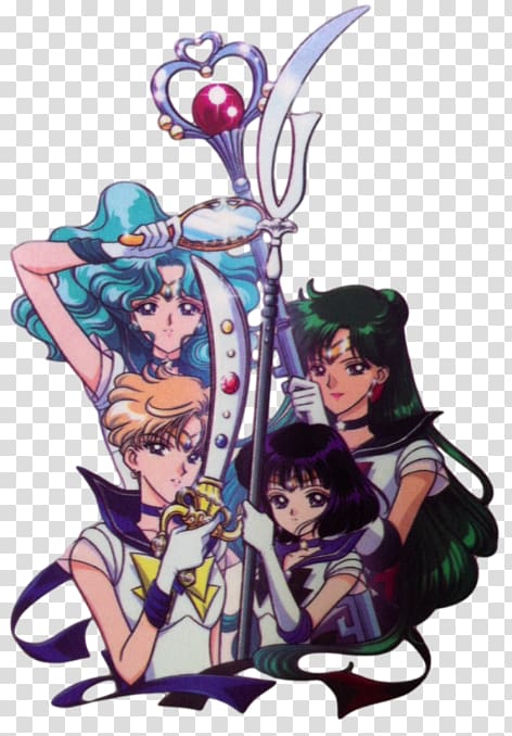 Sailor Saturn Sailor Uranus Chibiusa Sailor Moon Sailor Neptune, sailor moon transparent background PNG clipart