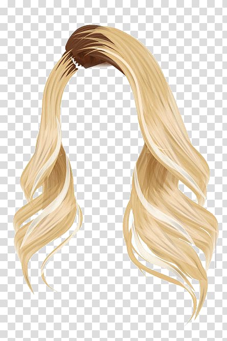 Stardoll Wig Brown hair Blond, hair blonde transparent background PNG clipart