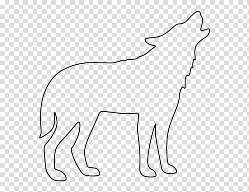 Drawing Dog Arctic wolf , animal silhouettes transparent background PNG clipart