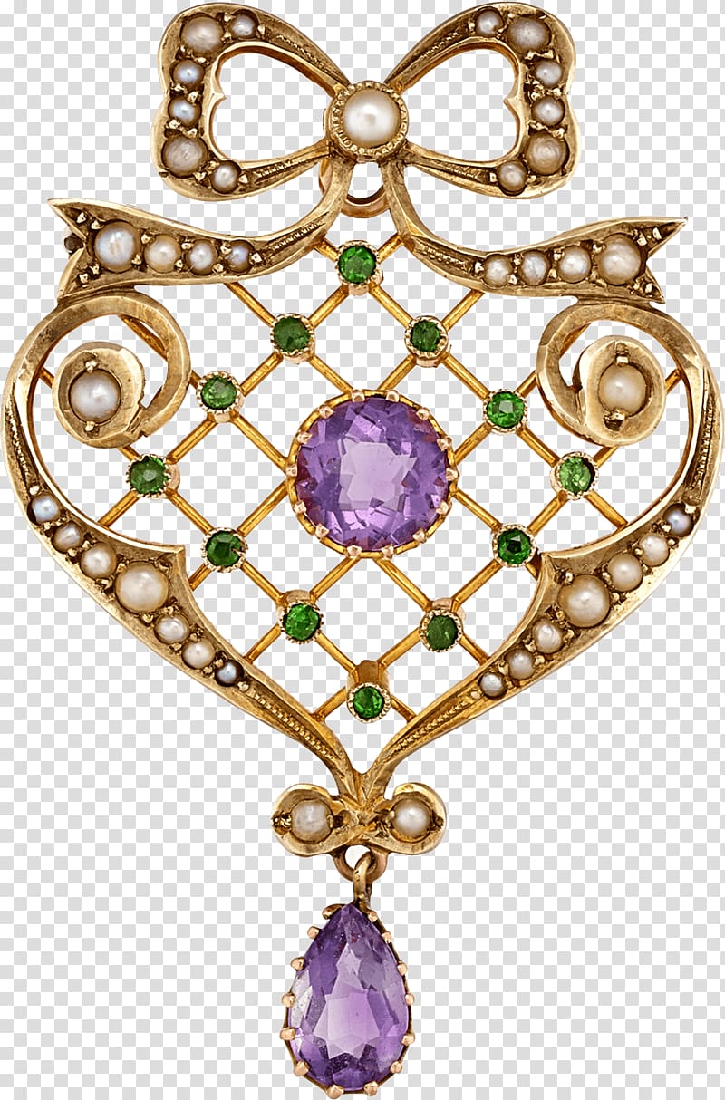 Amethyst Brooch Jewellery Suffragette Charms & Pendants, Jewellery transparent background PNG clipart