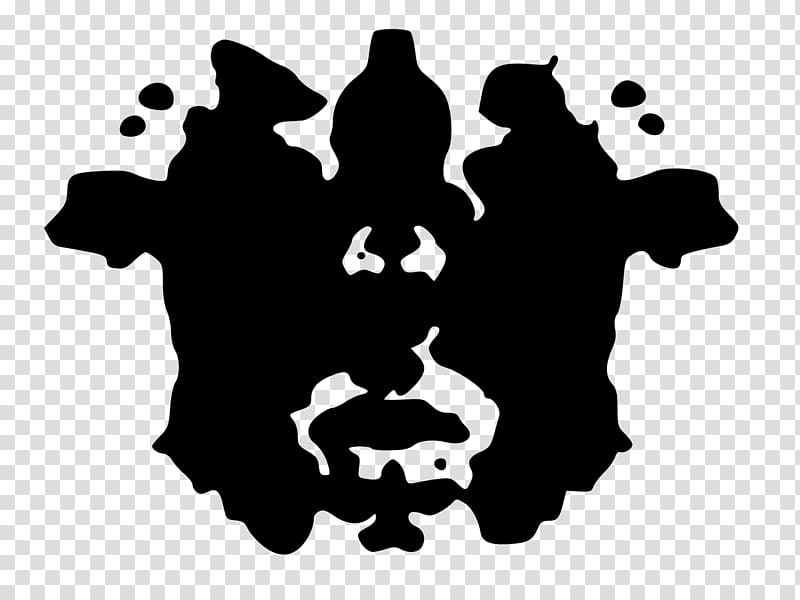 Rorschach test Ink blot test Projective test Psychology Personality test, ink transparent background PNG clipart