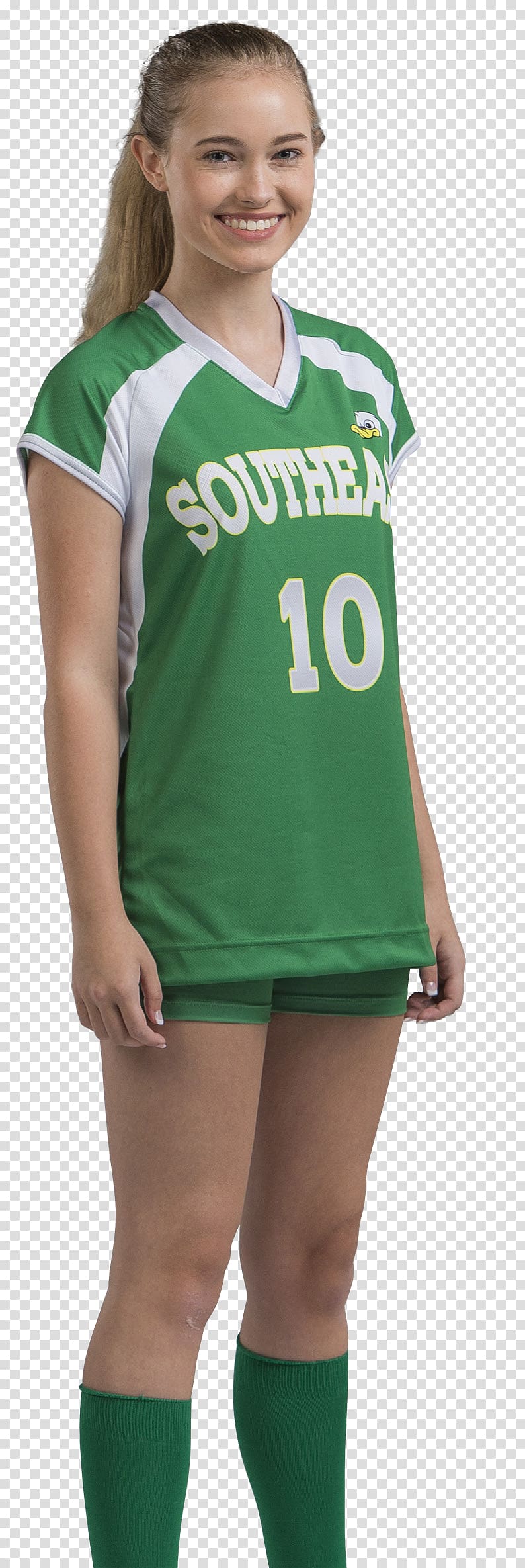 Cheerleading Uniforms T-shirt Jersey Sleeve Volleyball, T-shirt transparent background PNG clipart
