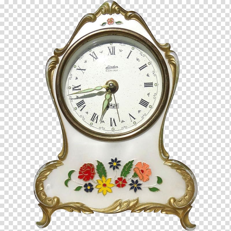 Black Forest Reuge Music Boxes Clock, clock transparent background PNG clipart