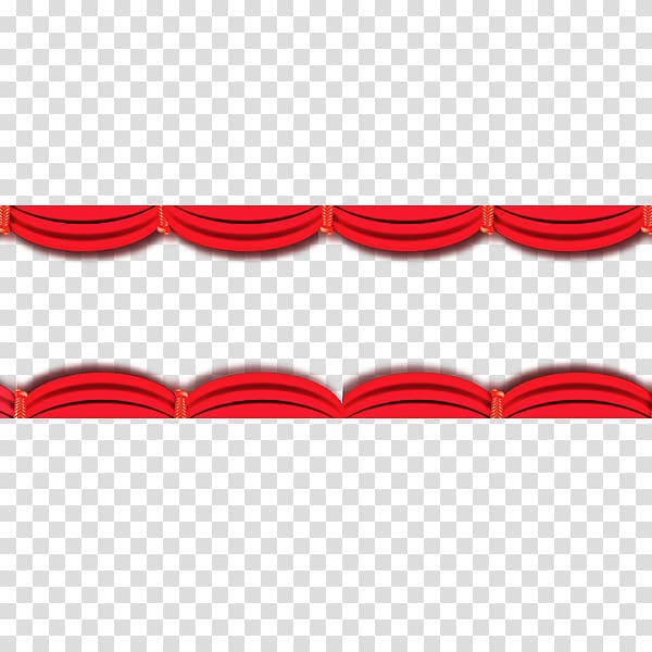 Angle Pattern, Red Lantern Chinese New Year promotion curtain border transparent background PNG clipart
