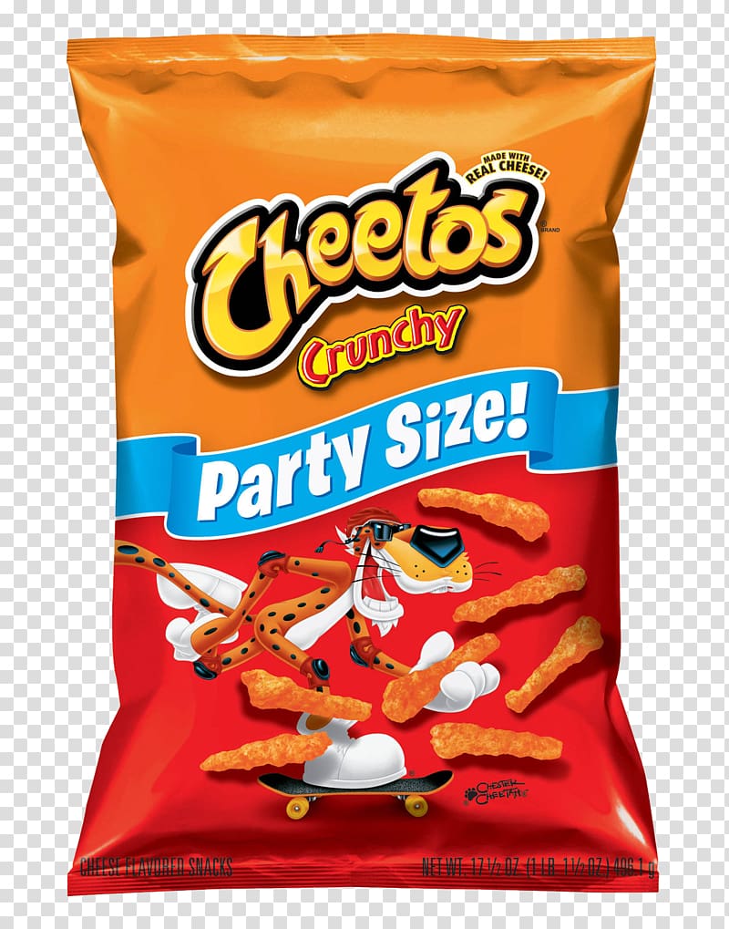 Cheetos crunchy party size plastic pack, Cheetos Cheese puffs Snack Frito-Lay, Cheetos Crunchy Pack transparent background PNG clipart