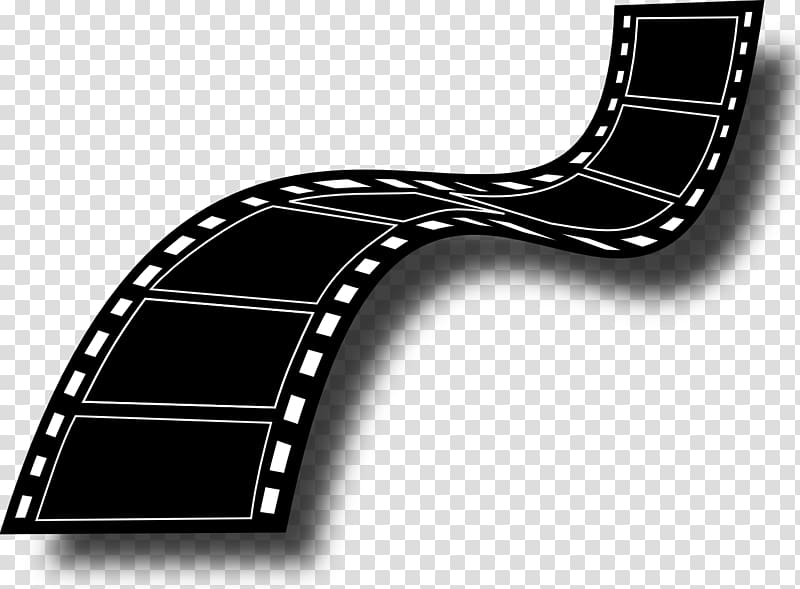 black film tape illustration, Filmstrip , Movie Camera Icon transparent background PNG clipart