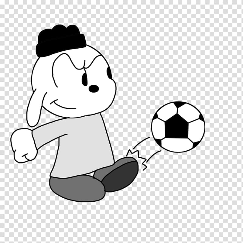 Thumb Human behavior Cartoon Smile, Coach Kicking Soccer Ball transparent background PNG clipart