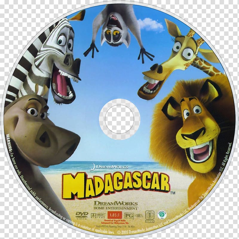 YouTube Madagascar DVD Blu-ray disc, full screen background transparent background PNG clipart