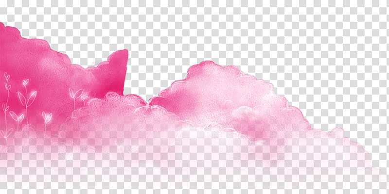 pink clouds transparent background PNG clipart