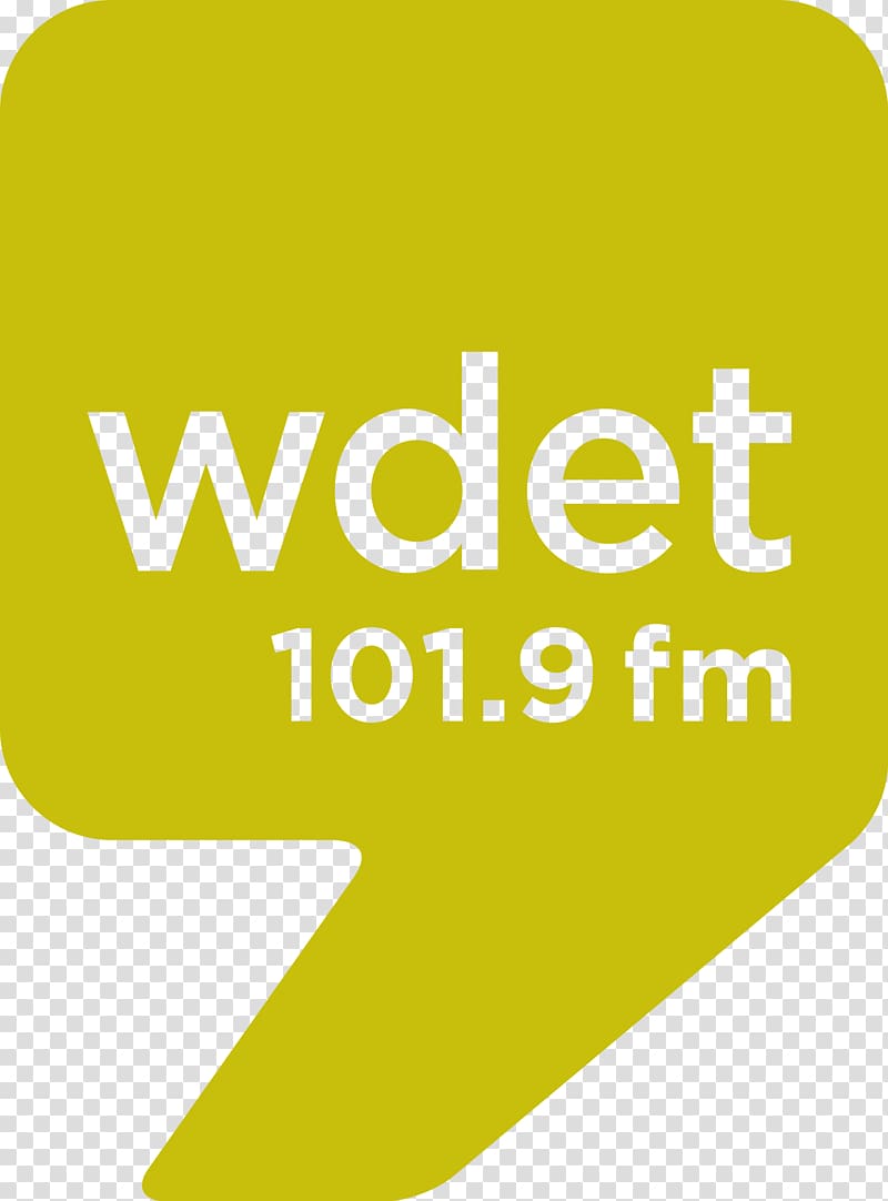 Detroit WDET-FM FM broadcasting National Public Radio Logo, Logo SQUARE transparent background PNG clipart