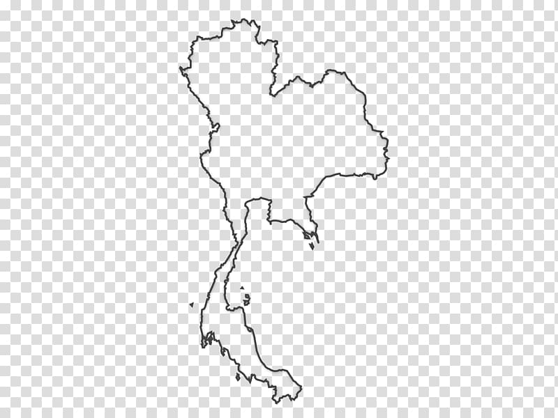 Thailand Drawing Blank map , map of thailand transparent background PNG clipart