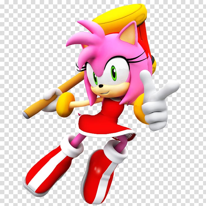 Amy Rose Knuckles the Echidna Sonic Chronicles: The Dark Brotherhood Sonic Generations Sonic and the Secret Rings, models transparent background PNG clipart